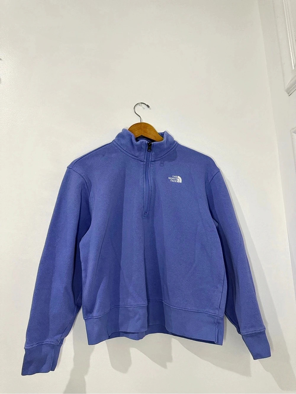 The North Face Circular Design Quarter-Zip Pullover Blue Small